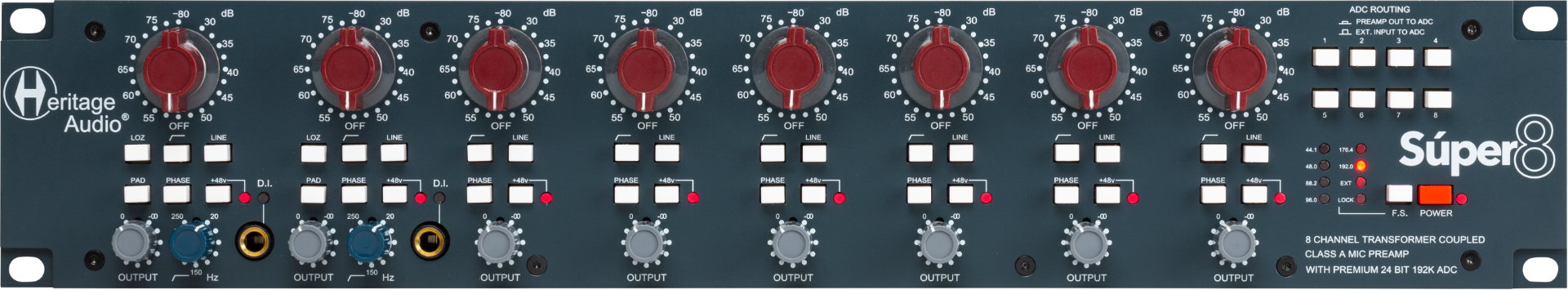 Heritage Audio Súper8 (8 Channel Mic Preamp)