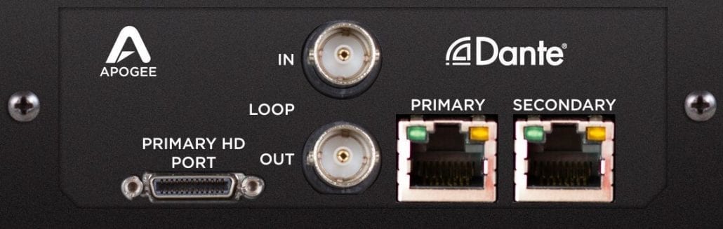Apogee Symphony I/O Mk II Dante Card