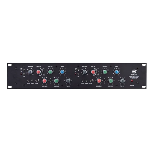 H2 Audio 0011/Stereo 2-Channel Mic Pre/EQ 19' rackmount