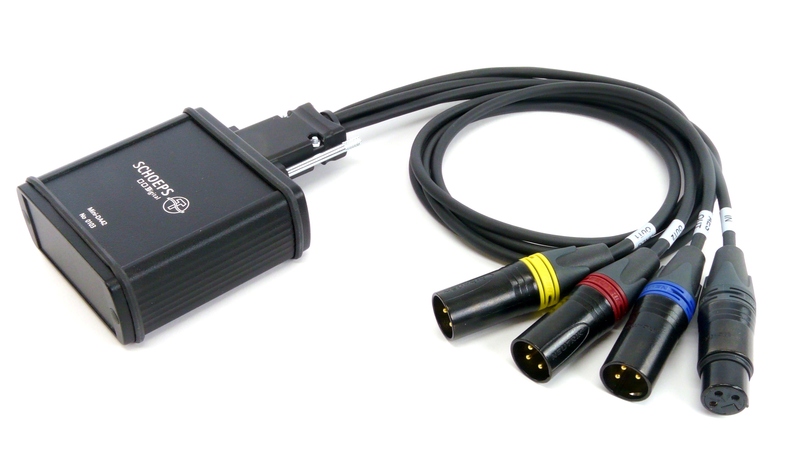Schoeps Mini-DA42 with AC-adapter and breakout cable