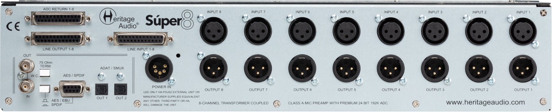 Heritage Audio Súper8 (8 Channel Mic Preamp)