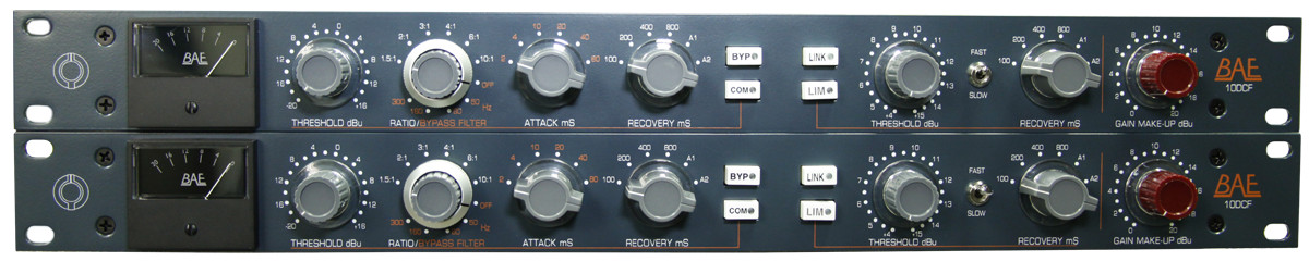 BAE Audio 10DCF Stereo Pair Compressor/Limiter (Now with internal PSU / No External PSU needed)